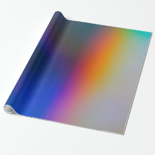 Vintage Holografischer Holo Regenbogen Gradienten Geschenkpapier