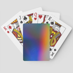 Vintage-Holografischer-Holo-Regenbogen-Verlaufsfil Spielkarten