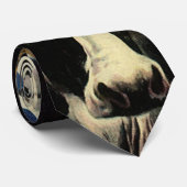 Vintage Holstein Milchkühe im Milchwirtschaftssekt Krawatte (Gerollt)