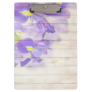Vintage Holz Hintergrund Moderne elegante Lilie Klemmbrett