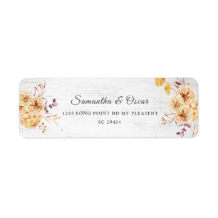 Vintage Holz- und Wasserfarbengelbe Blumen Rahmen