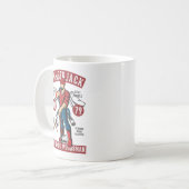 Vintage-Holzfäller-Logo Kaffeetasse (Vorderseite Links)