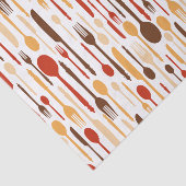 Vintage Holzküche Gabel Spoon Knife Seidenpapier (Ausschnitt)