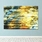 Vintage Holzkunst Leinwanddruck (Insitu (Holzboden))