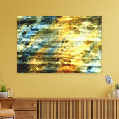 Vintage Holzkunst Leinwanddruck (Insitu (Wohnzimmer))