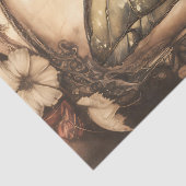 Vintage Holzlandmühle mit Rose Decoupage Seidenpapier (Detail)