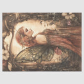 Vintage Holzlandmühle mit Rose Decoupage Seidenpapier (Vorderseite)