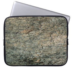 Vintage-Holzrindenhintergrundabstrakt, Grafik-Deko Laptopschutzhülle