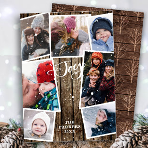 Vintage-Holzschnur-Schneeflocken-Bokeh-Overlay-Fot Feiertagskarte