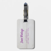 Vintage Holzstruktur als Hintergrund Gepäckanhänger (Rückseite vertikal)