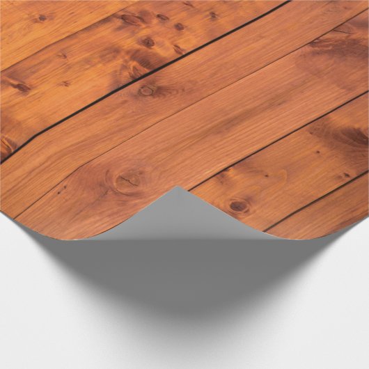 Vintage Holzstruktur Geschenkpapier (Ecke)