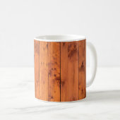 Vintage Holzstruktur Kaffeetasse (VorderseiteRechts)