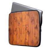 Vintage Holzstruktur Laptopschutzhülle (Vorderseite Links)