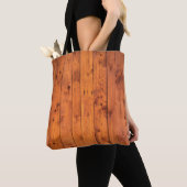 Vintage Holzstruktur Tasche (Von Nahem)