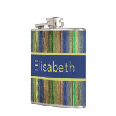 Vintage Holzwand Flachmann (Links)