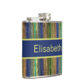 Vintage Holzwand Flachmann (Rechts)