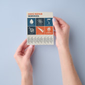 Vintage Home Repair Services Tear-Off Tabs Flyer (Gruppe)