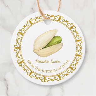Vintage Homemade Pistachio Butter Hang Tag Geschenkanhänger