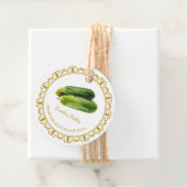 Vintage Homemade Zucchini Pickle Hang Tag Geschenkanhänger (Beispiel)