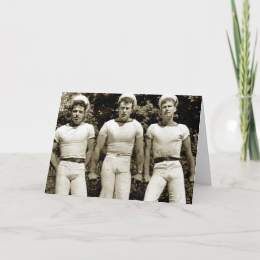 Vintage Homosexuelle Karte (Vorderseite)