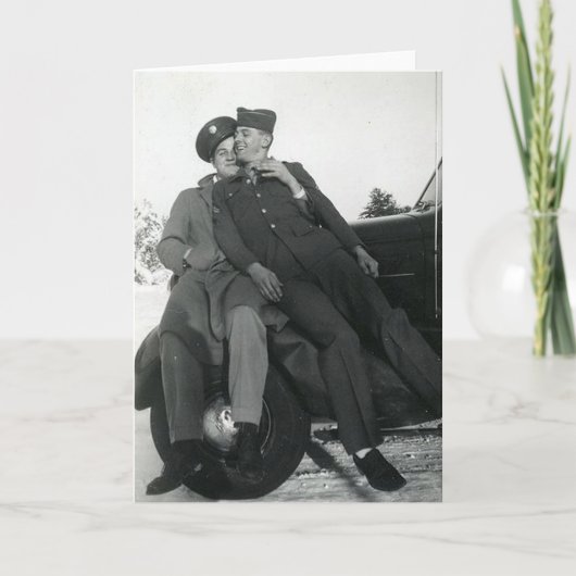 Vintage Homosexuelle Karte (Vorderseite)