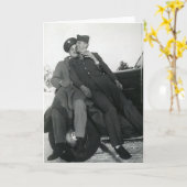 Vintage Homosexuelle Karte (Gelbe Blume)