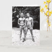 Vintage Homosexuelle Karte (Gelbe Blume)