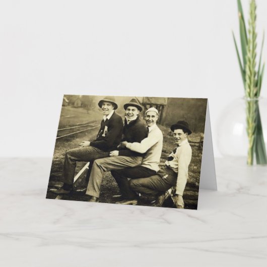 Vintage Homosexuelle Karte (Vorderseite)