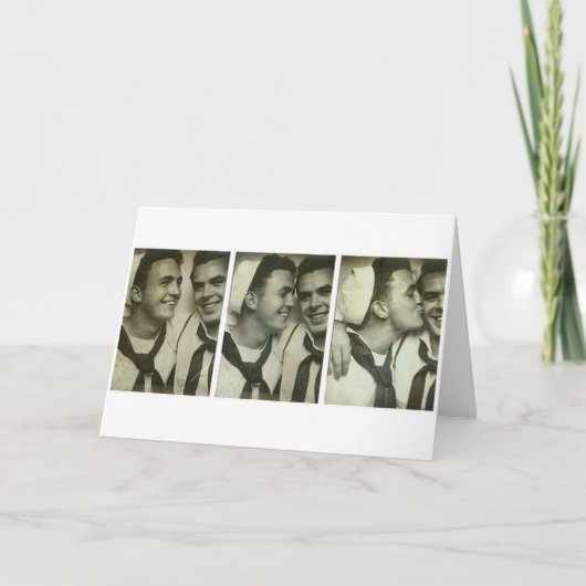 Vintage Homosexuelle Karte (Vorderseite)