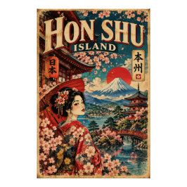 Vintage Hon Shu  Poster