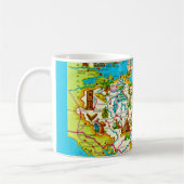 Vintage-Honduras-Karte-Mug Kaffeetasse (Links)
