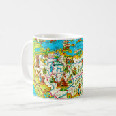 Vintage Honduras Map Tasse (Vorderseite Links)