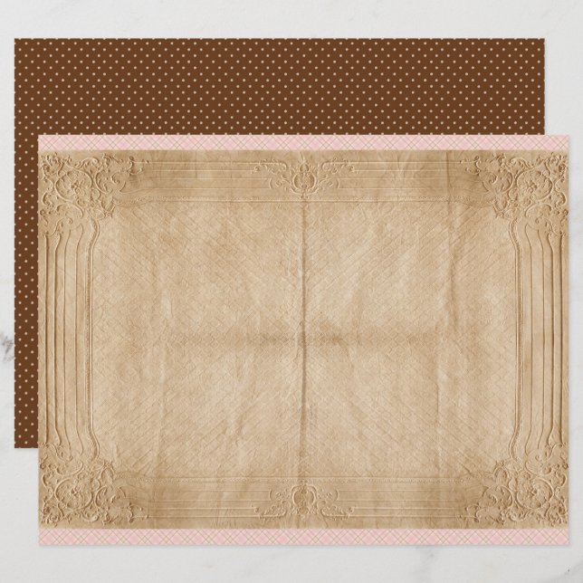 Vintage Honey Bee Journal Paper Sheet (Vorne/Hinten)