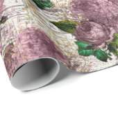 Vintage Honey Bee Pattern  Geschenkpapier (Rolleneckpunkt)