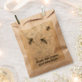 Vintage Honey Bees Business Food Bag Geschenktütchen (Ausgeschnitten)