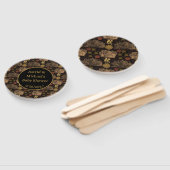 Vintage Honeycomb Bee Black Baby Dusche Fächer (Non-assembled)