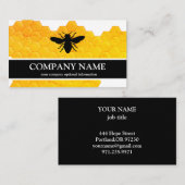 Vintage Honeycomb BeeKeeper Honey Apairist Bus Visitenkarte (Vorne/Hinten)