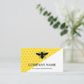 Vintage Honeycomb BeeKeeper Honey Apairist Bus Visitenkarte (Stehend Vorderseite)