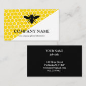 Vintage Honeycomb BeeKeeper Honey Apairist Bus Visitenkarte (Vorne/Hinten)