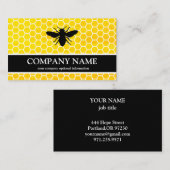 Vintage Honeycomb BeeKeeper Honey Apairist Bus Visitenkarte (Vorne/Hinten)