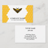 Vintage Honeycomb BeeKeeper Honey Apairist Bus Visitenkarte (Vorne/Hinten)