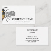 Vintage Honeycomb BeeKeeper Honey Apairist Bus Visitenkarte (Vorne/Hinten)