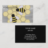 Vintage Honeycomb BeeKeeper Honey Apairist Bus Visitenkarte (Vorne/Hinten)