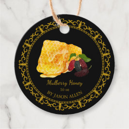 Vintage Honeycomb Mulberry Infused Honey Hang Tag Geschenkanhänger