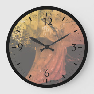 Vintage Hong Kong Repulse Bay Kwun Yam Statue Uhr