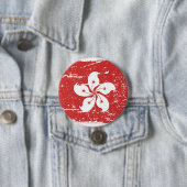 Vintage Hong- Kongflagge Button (Beispiel)