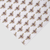 Vintage Honigbiene Gemusterte Geschenkartikel Seidenpapier (Ausschnitt)