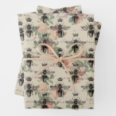 Vintage Honigbiene Geschenkpapier Set (Beispiel)