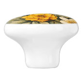 Vintage Honigbiene in pflanzlichen Stoffen Keramikknauf (Seitenansicht)