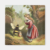 Vintage Honigbiene mit Girl Magnet (Vorne)